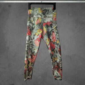 Calvin Klein Performance Stretch High Waist Floral Leggings Gym Yoga Active Wear